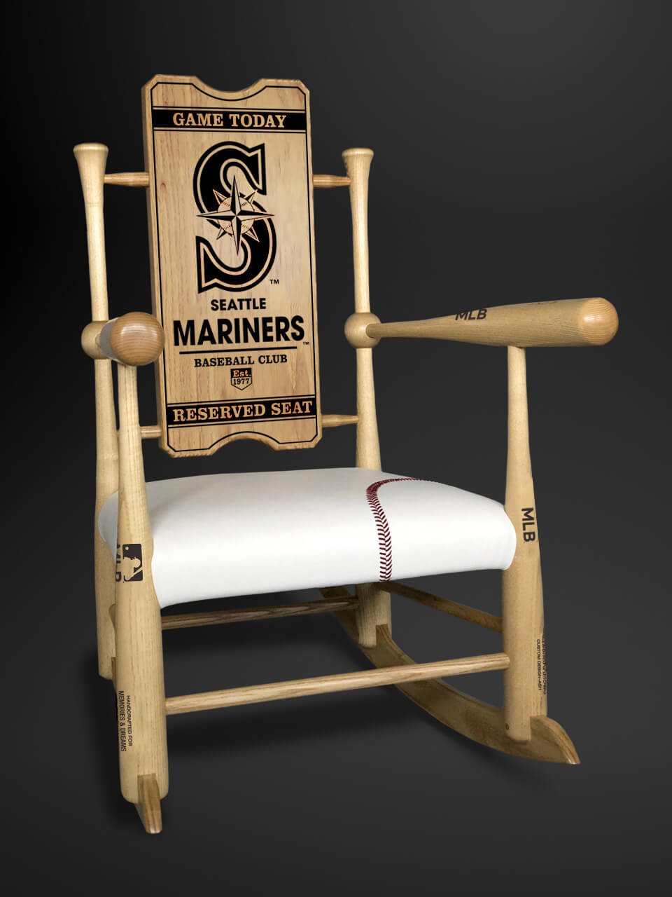 Demo Baseball Bat Rocking Chair 3D + AR